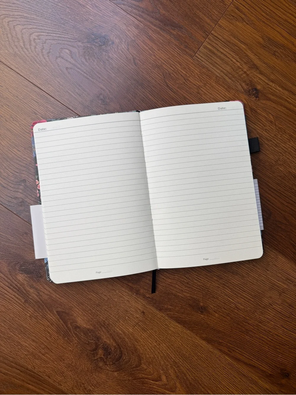 Floral Lined Journal Notebook